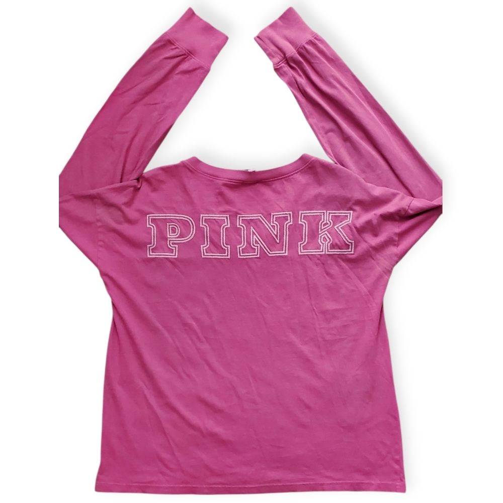Pink Women's Longsleeve Shirt And Legging Set - Picture 2 of 5